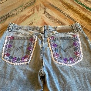 custom made LEVI jeans. SOOO cute!!